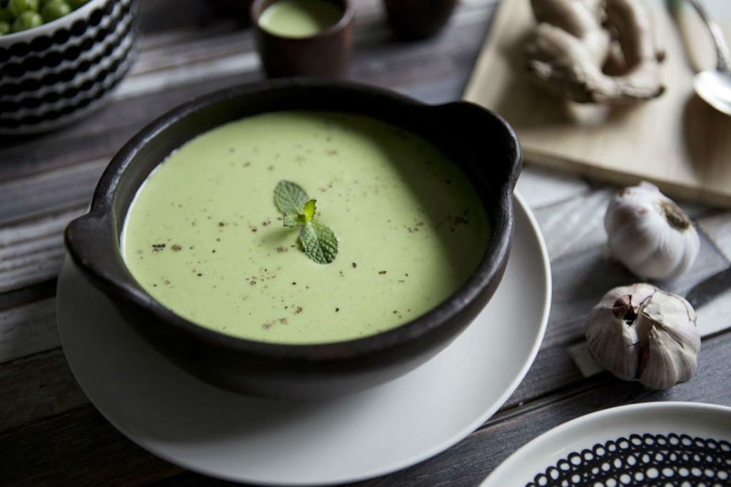 crema de arvejas y menta 2